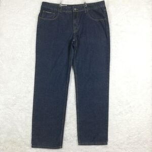 Degrees Jeans Co Mens DJ-13‎ Straight Leg Denim Blue Dark Indigo Wash 40 New